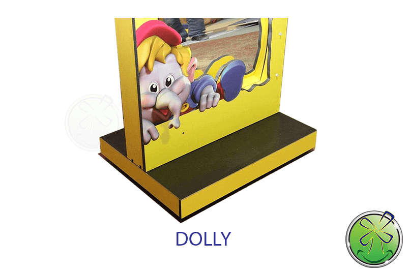 Make your smile mirror mobile, this dog has 2 swivel wheels and 2 fixed wheels so that you can easily transport the smile mirror within 1 location.