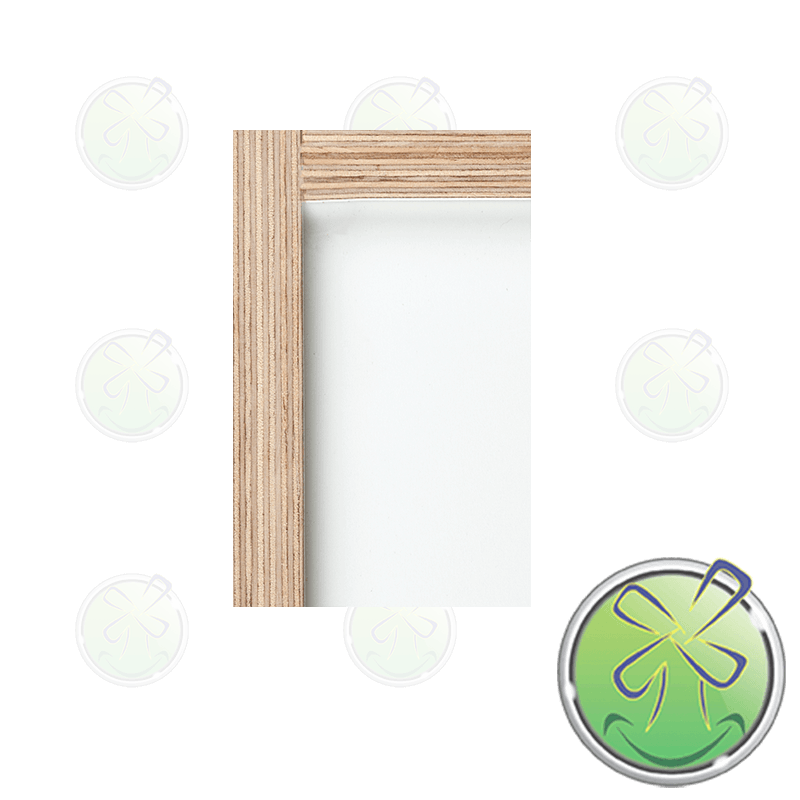 Als de achterzijde in het zicht is, kunt u kiezen om de ophanggaten dicht te laten.